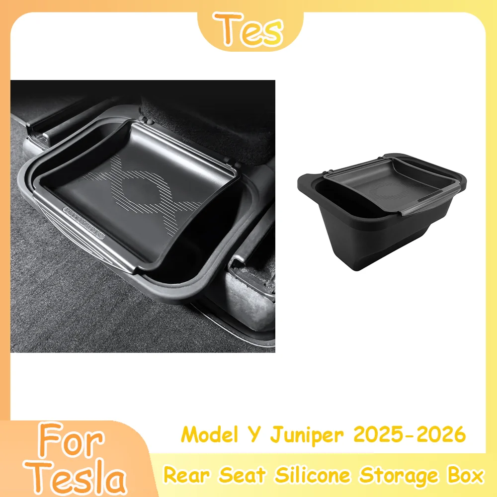 For Tesla Model Y Juniper 2025-2026 Rear Seat Storage Box ABS Flip Cover Silicone Organizer Tray Interior Parts
For Tesla Model Y Juniper 2025-2026 Rear Seat Storage Box ABS Flip Cover Silicone Organizer Tray Interior Parts