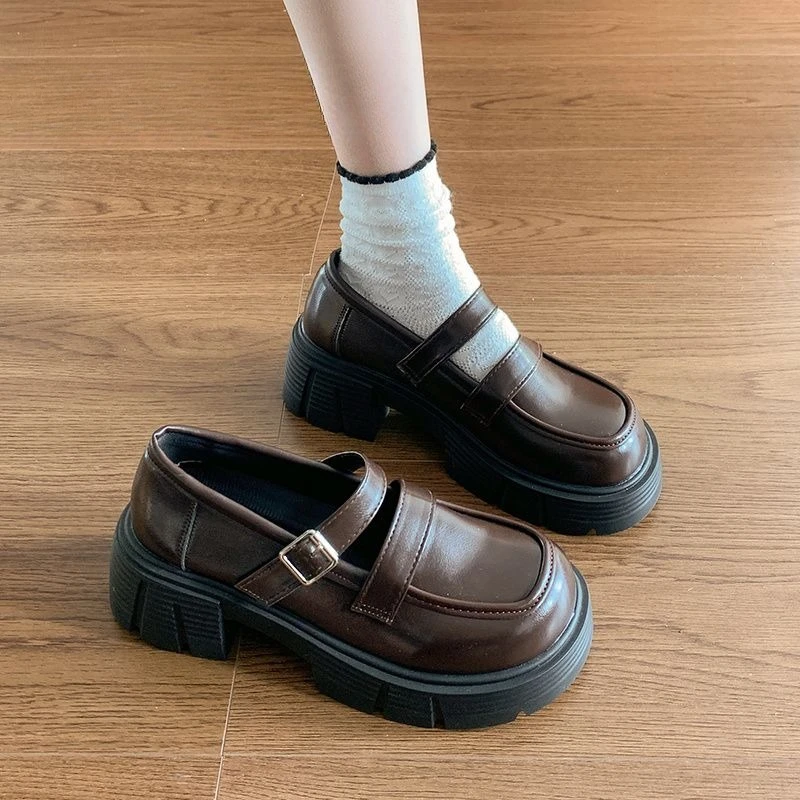 2026 Women Mary Jane Shoes Thick Sole Height Increasing Preppy Style Single Shoes Fashion Versatile PU Leather Spring Summer New
2026 Women Mary Jane Shoes Thick Sole Height Increasing Preppy Style Single Shoes Fashion Versatile PU Leather Spring Summer New