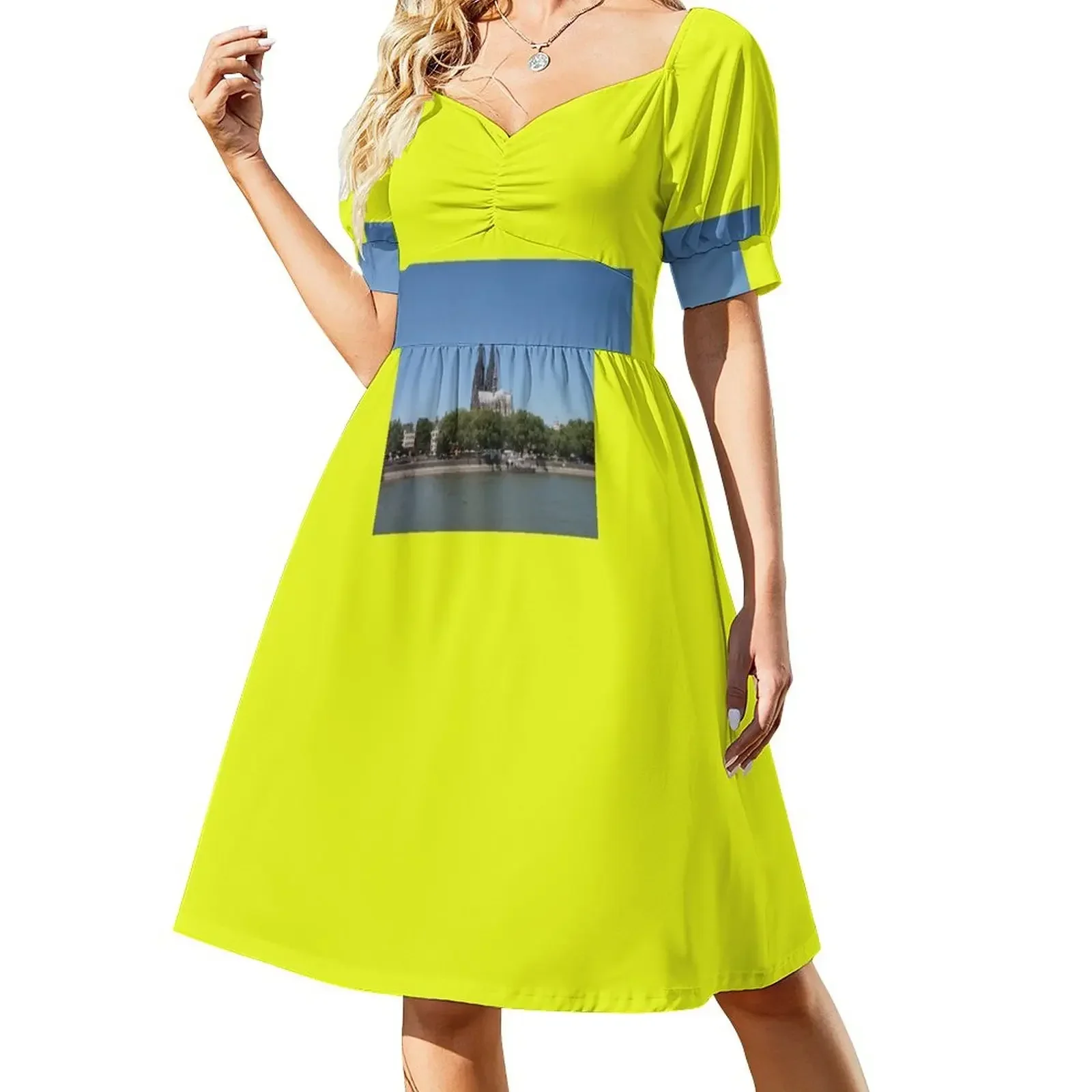 Cologne Cathedral From The Rhine Short-Sleeved Dress dress for woman summer dresses for women 2025 dress for women 2025
Cologne Cathedral From The Rhine Short-Sleeved Dress dress for woman summer dresses for women 2025 dress for women 2025