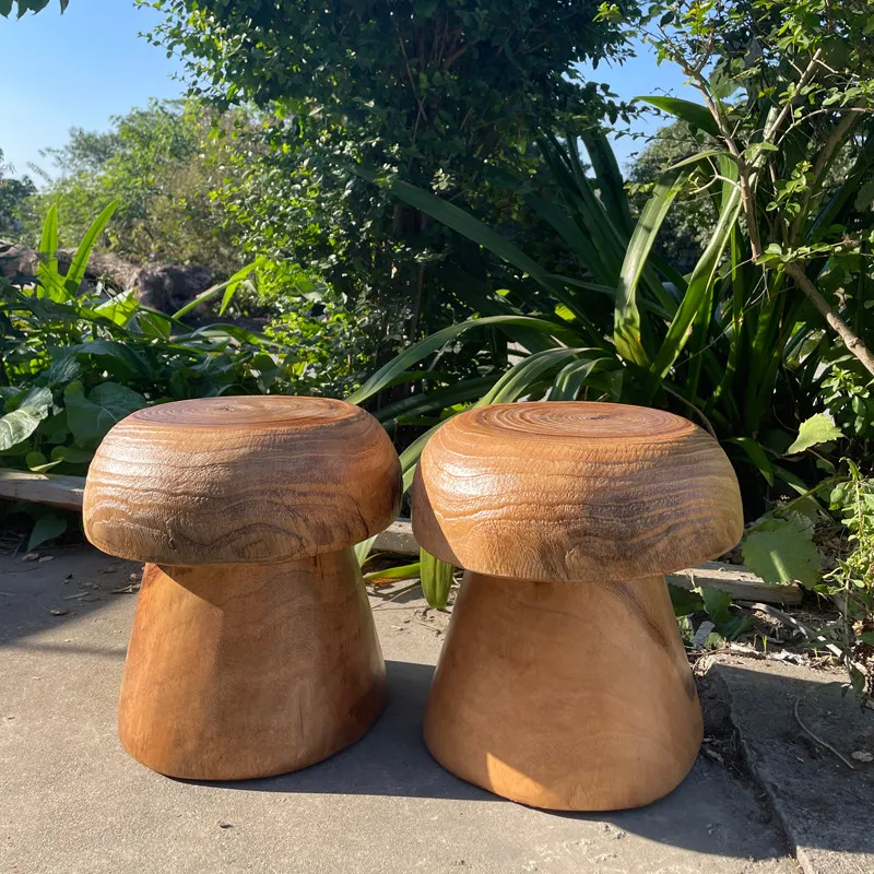 Round Camphor Wood Mushroom Stool Tree Root Carved Seat Rustic Wooden Stump Chair for Garden Natural Log Block Side Table Stool
Round Camphor Wood Mushroom Stool Tree Root Carved Seat Rustic Wooden Stump Chair for Garden Natural Log Block Side Table Stool