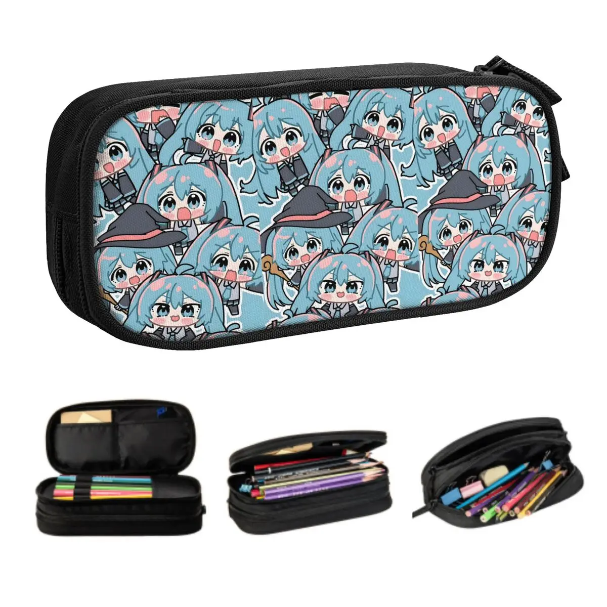 Custom Cartoon Hatsuned Mikues Kawaii Pencil Cases Girl Boy Large Capacity Anime Pencil Pouch Students Stationery
Custom Cartoon Hatsuned Mikues Kawaii Pencil Cases Girl Boy Large Capacity Anime Pencil Pouch Students Stationery