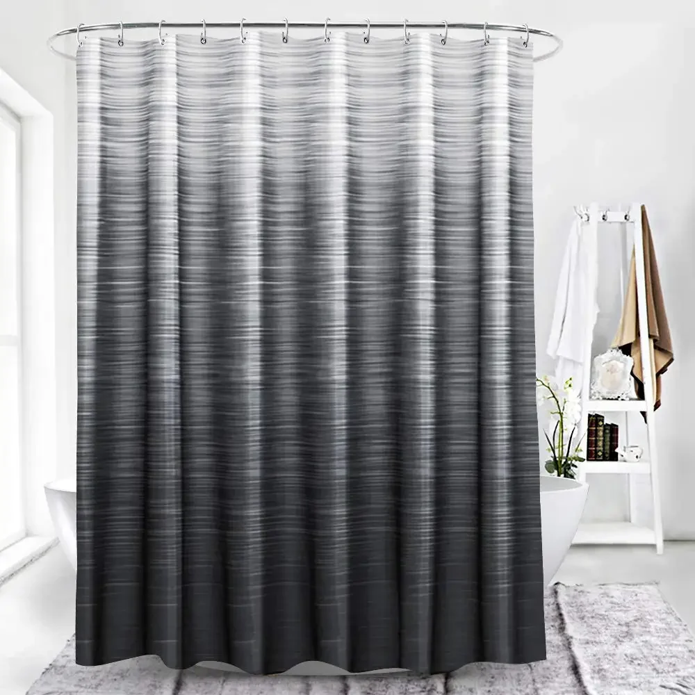 Shower Curtain Set with 12 Hooks Waterproof 70x70 Inch Ombre Design Fabric
Shower Curtain Set with 12 Hooks Waterproof 70x70 Inch Ombre Design Fabric