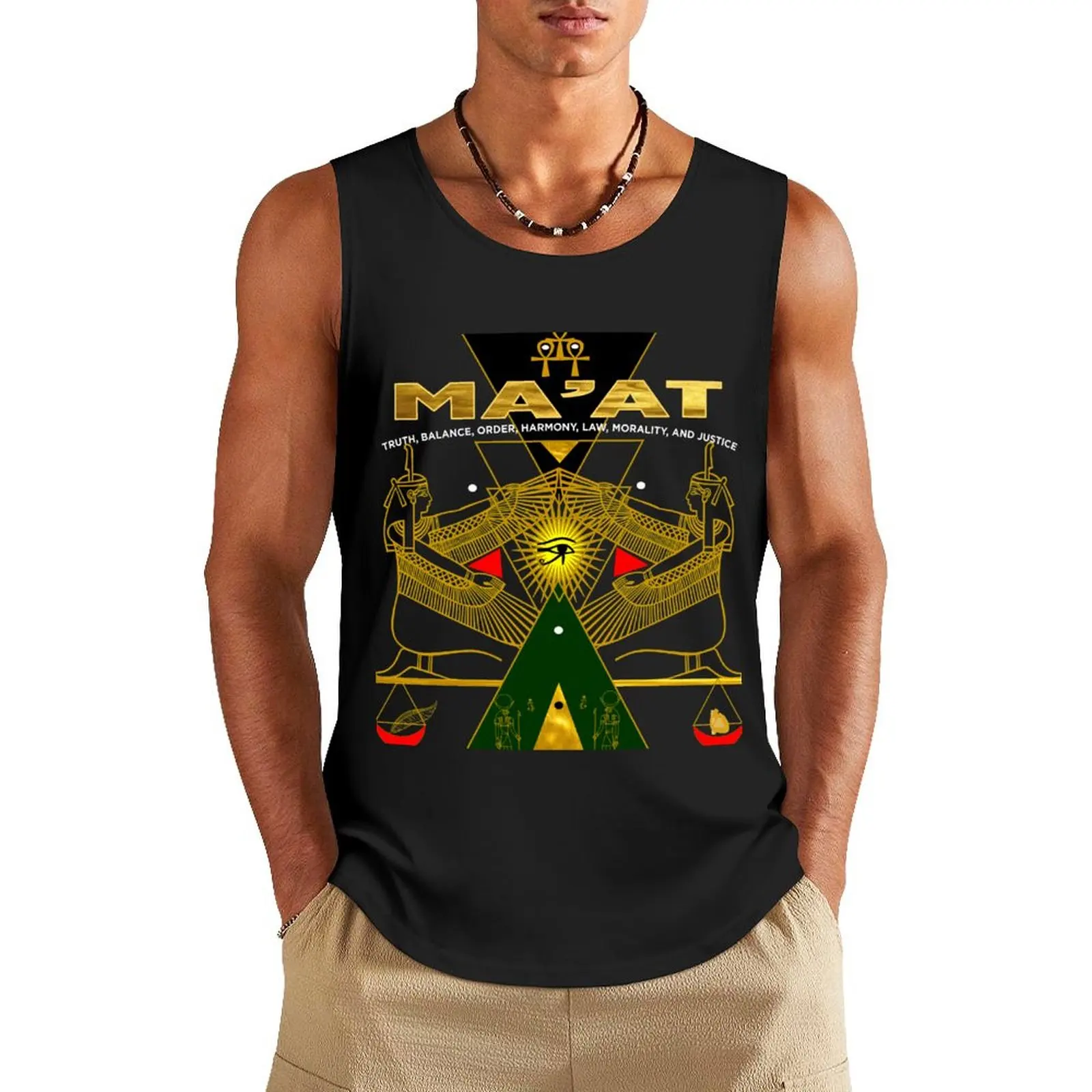 AKD MA'AT MAAT Sacred Geometry Science Egyptian T Shirt Tank Top Men's cotton t-shirt Sportswear for men summer clothes
AKD MA'AT MAAT Sacred Geometry Science Egyptian T Shirt Tank Top Men's cotton t-shirt Sportswear for men summer clothes