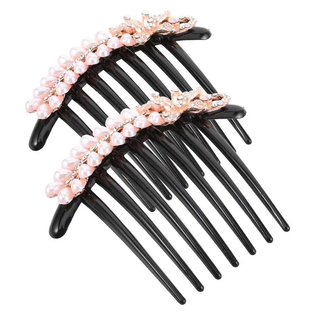 2pcs Rhinestone Hair Combs Elegant Bridal Headpieces Durable Wedding Party Accessories Retro Decorative Clips For Women
2pcs Rhinestone Hair Combs Elegant Bridal Headpieces Durable Wedding Party Accessories Retro Decorative Clips For Women