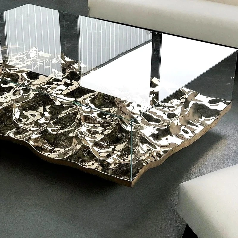 Acrylic coffee table, living room, wabi sand wind glass, transparent square water ripple art, light luxury simple wave coffee
Acrylic coffee table, living room, wabi sand wind glass, transparent square water ripple art, light luxury simple wave coffee