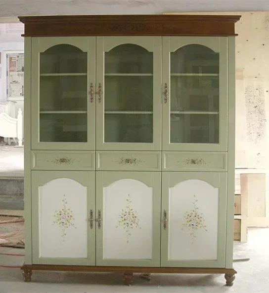 Painted bookcase Bookcase Large capacity green solid wood living room
Painted bookcase Bookcase Large capacity green solid wood living room