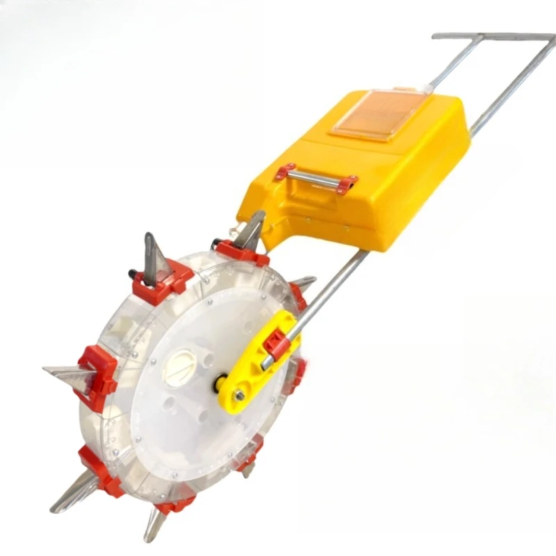 Hand push fertilizer applicator, corn topdressing device under deep soil, multi-function manual drum type small fertilizer
Hand push fertilizer applicator, corn topdressing device under deep soil, multi-function manual drum type small fertilizer