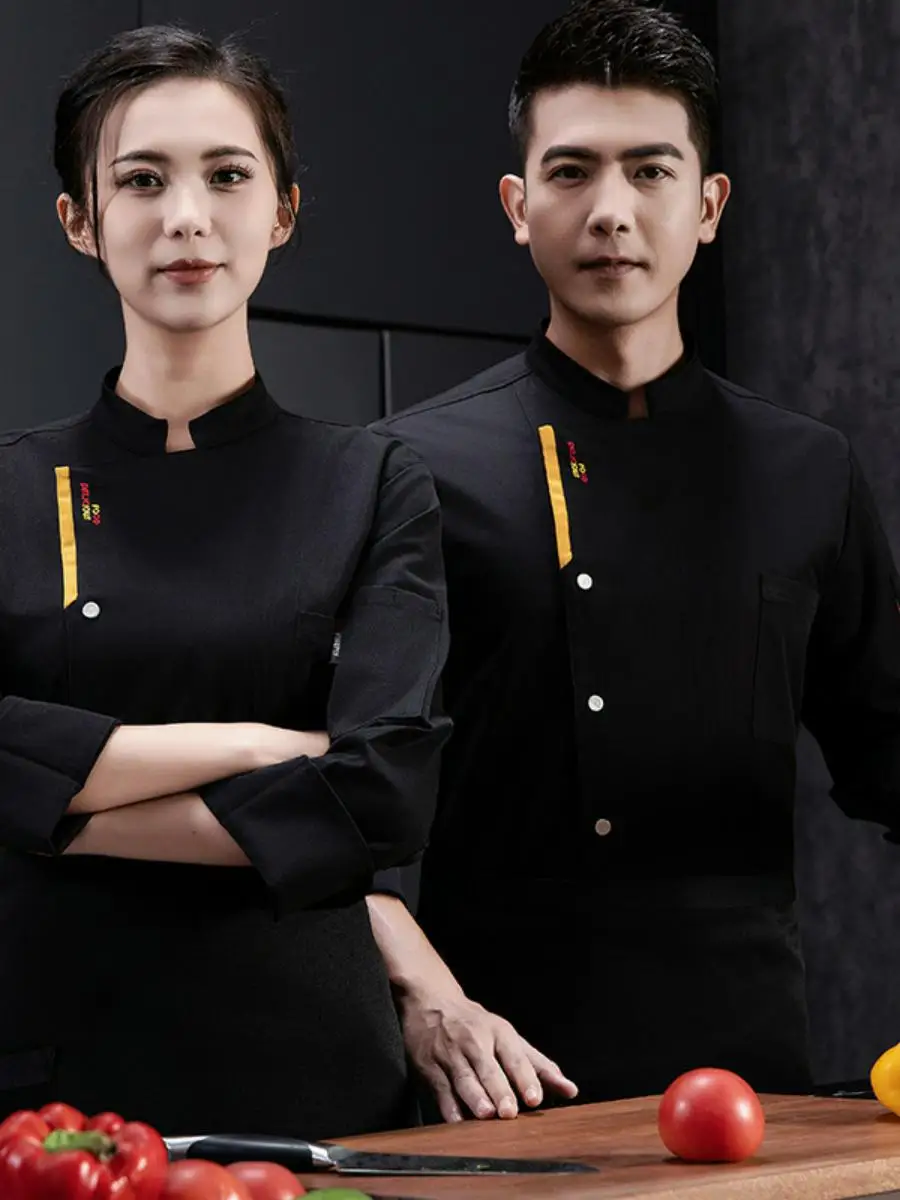 Новая эластичная прохладная шелковая хлопковая униформа для поваров с длинным рукавом, удобная, дышащая, для мужчин и женщин, для ресторанов и отелей, большие размеры
Новая эластичная прохладная шелковая хлопковая униформа для поваров с длинным рукавом, удобная, дышащая, для мужчин и женщин, для ресторанов и отелей, большие размеры