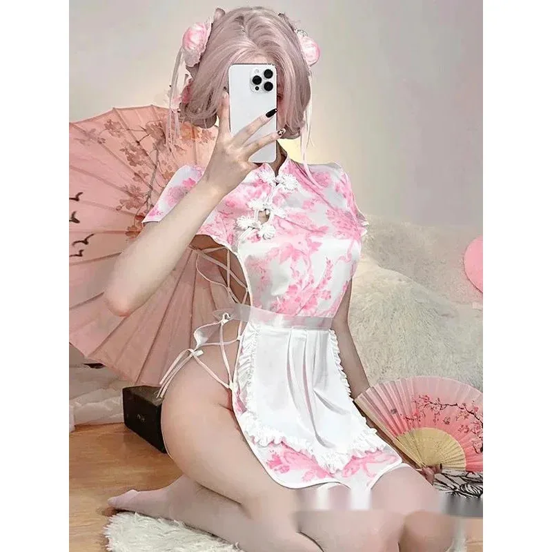 Summer New Simple Chinese Soft Girl Lolita Maid Apron New Chinese Style Cheongsam Printing Dress Female Comfort Trendy Dress EUZ
Summer New Simple Chinese Soft Girl Lolita Maid Apron New Chinese Style Cheongsam Printing Dress Female Comfort Trendy Dress EUZ