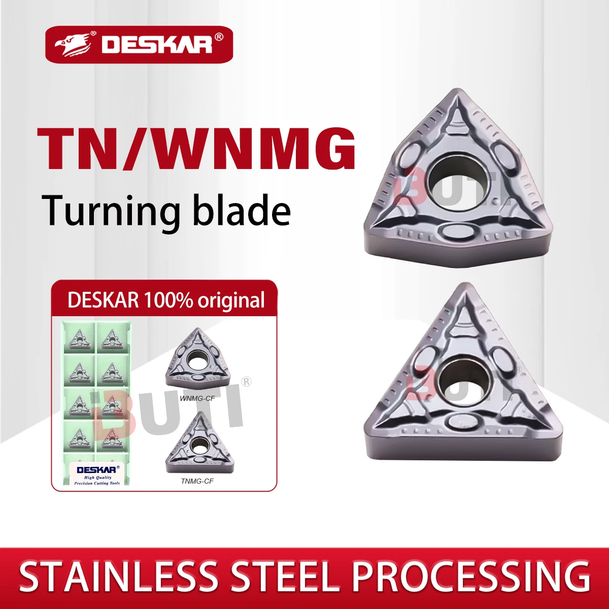 Твердосплавный шлицевой инструмент с ЧПУ TNMG 160404 WNMG 080404 CF LF6018S Внешний круг для обработки треугольных канавок с ЧПУ применяется для обработки нержавеющей стали
Твердосплавный шлицевой инструмент с ЧПУ TNMG 160404 WNMG 080404 CF LF6018S Внешний круг для обработки треугольных канавок с ЧПУ применяется для обработки нержавеющей стали