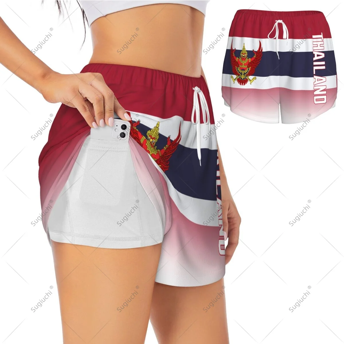 Women Girl Sports Shorts Thailand Flag for Female Yoga Running Pilates Fitness Workout Lightweight Activities
Women Girl Sports Shorts Thailand Flag for Female Yoga Running Pilates Fitness Workout Lightweight Activities