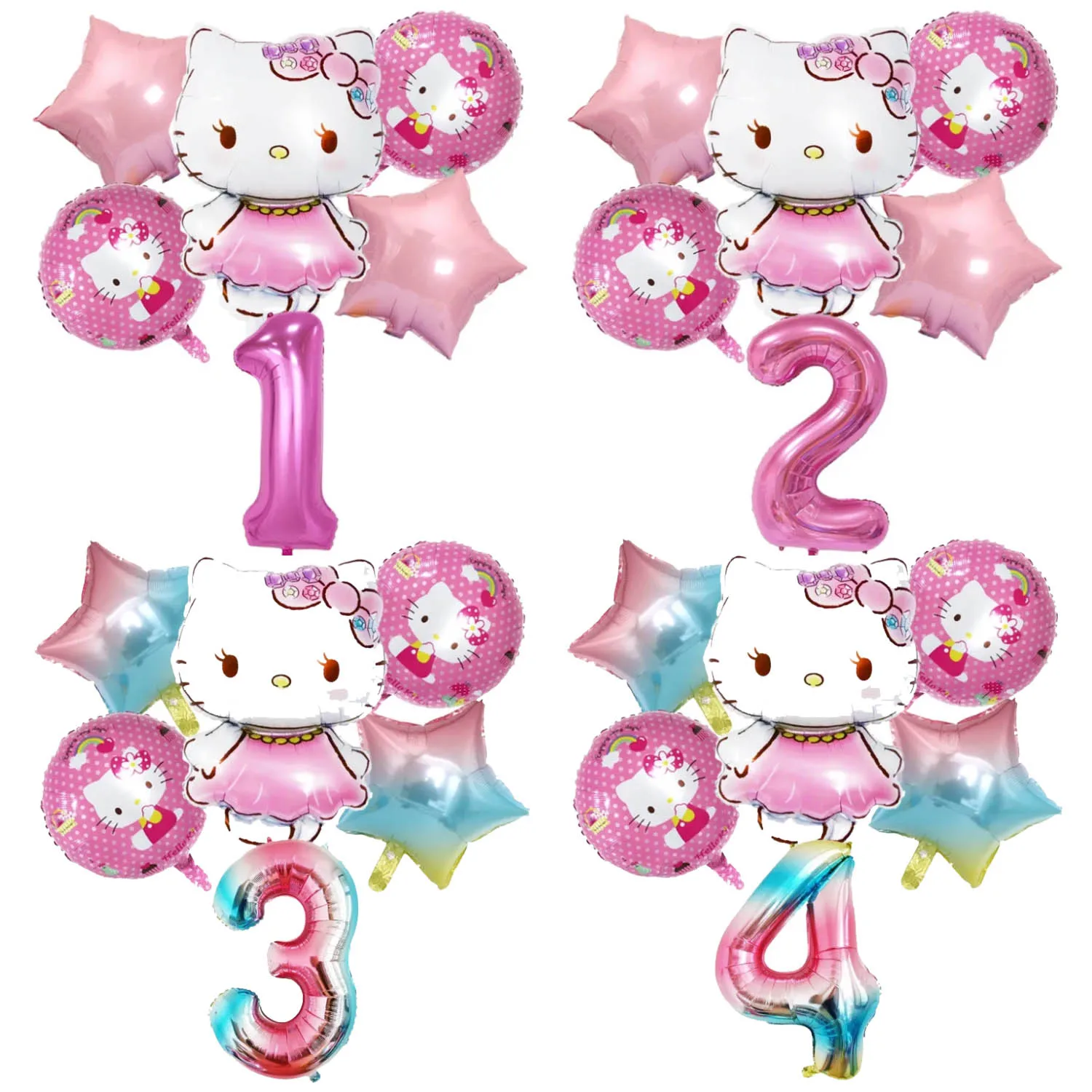 Hello Kitty Birthday Figure Ballons 6pcs Party Number Balloons Decoration Props Kawaii Kt Cat Aluminium Latex Balloon Kids Gift
Hello Kitty Birthday Figure Ballons 6pcs Party Number Balloons Decoration Props Kawaii Kt Cat Aluminium Latex Balloon Kids Gift