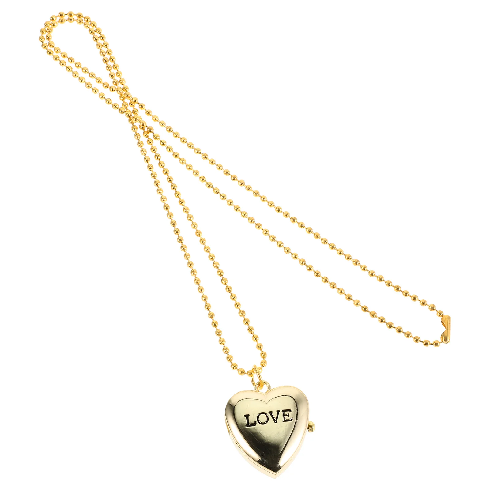 Gold Heart Shaped Locket Necklace Alloy Love Pocket Watch Vintage Charm Pendant Jewelry Decoration Daily Wear
Gold Heart Shaped Locket Necklace Alloy Love Pocket Watch Vintage Charm Pendant Jewelry Decoration Daily Wear