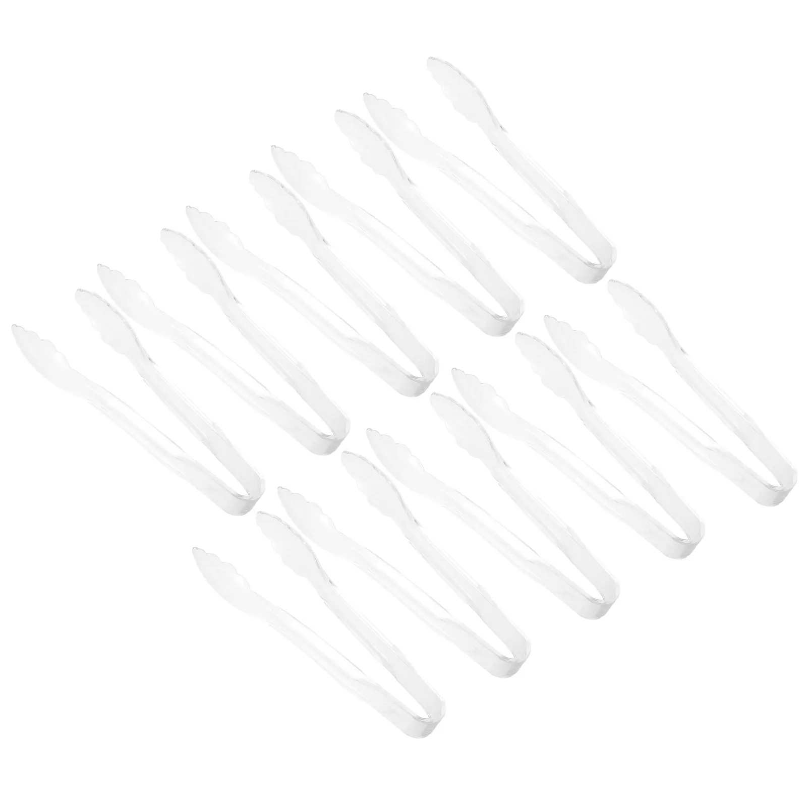 10Pcs Clear Plastic Serving Tongs 9 Inch Food Grade Thickened Reusable Buffet Salad Dessert Appetizer Party Tongs for Catering
10Pcs Clear Plastic Serving Tongs 9 Inch Food Grade Thickened Reusable Buffet Salad Dessert Appetizer Party Tongs for Catering