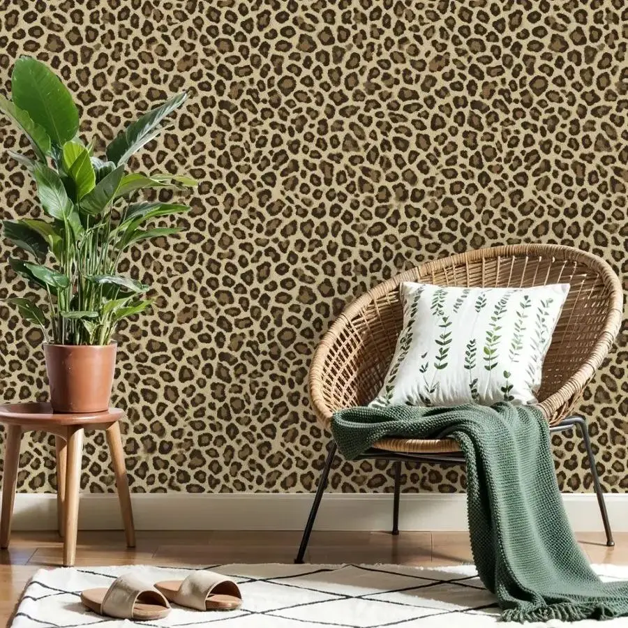 Коричневые, бежевые обои с леопардовым принтом 22,83 "X 118" водонепроницаемые обои для гостиной/спальни/ванной комнаты, наклейка на стену из ПВХ
Коричневые, бежевые обои с леопардовым принтом 22,83 "X 118" водонепроницаемые обои для гостиной/спальни/ванной комнаты, наклейка на стену из ПВХ