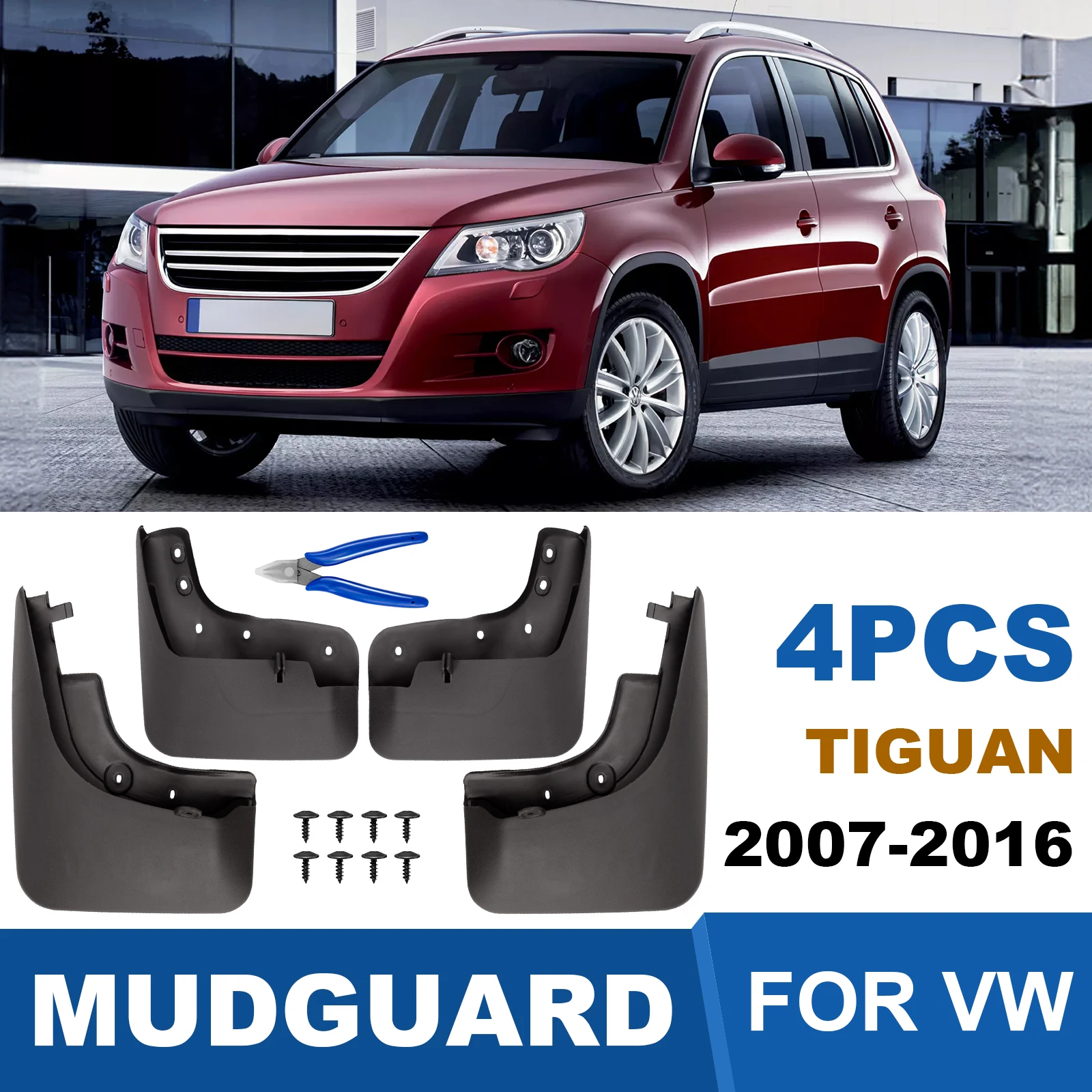 For Volkswagen VW Tiguan 5N MK1 2007 2008 2009 2010 2011 2012 2013 2014 2015 2016 Mudguards with Micro Wire Cutter Front
For Volkswagen VW Tiguan 5N MK1 2007 2008 2009 2010 2011 2012 2013 2014 2015 2016 Mudguards with Micro Wire Cutter Front