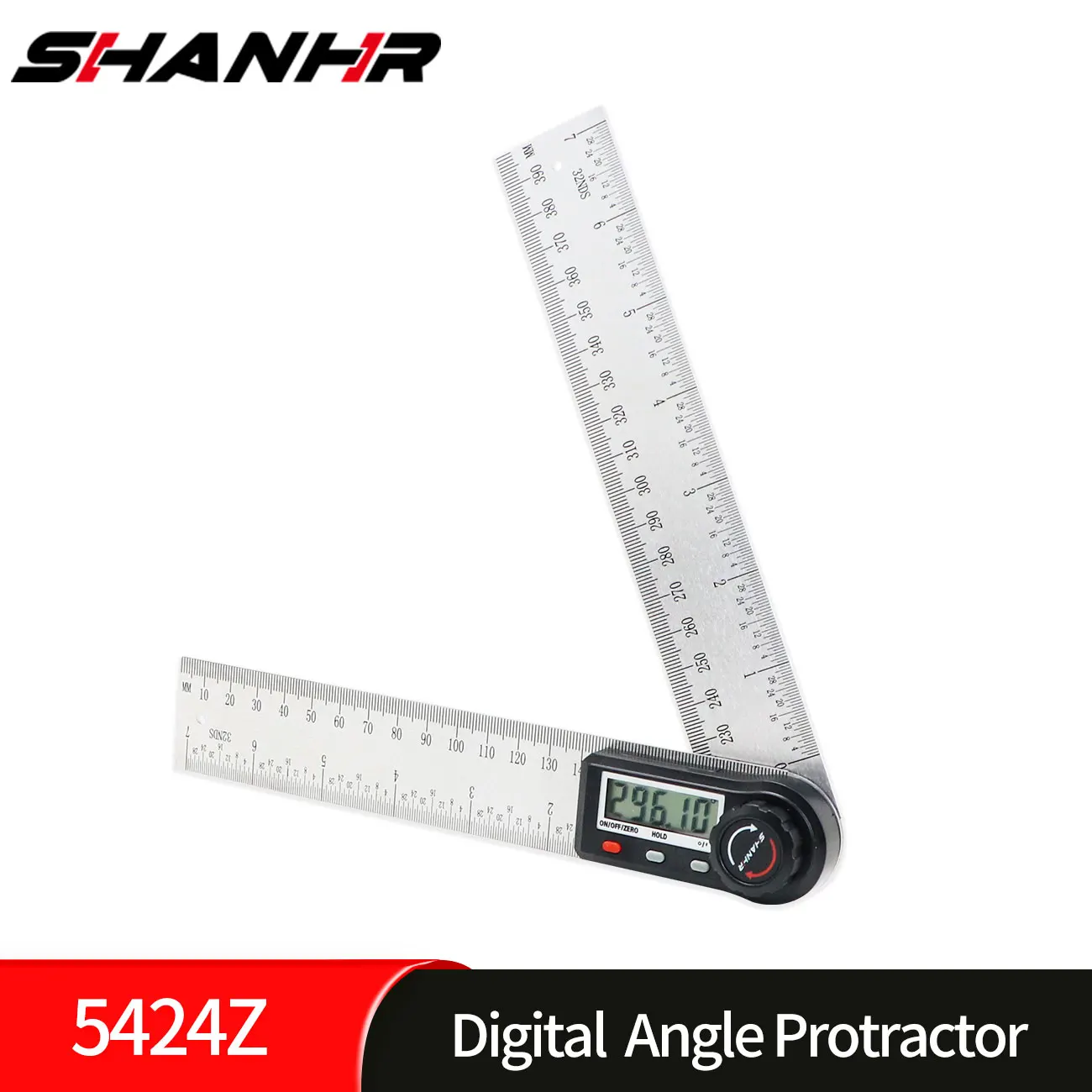 Digital Angle Finder Ruler 7 Inch/200 mm Stainless Steel with Case, Digital Protractor Angle Finder for Woodworking Measurement
Digital Angle Finder Ruler 7 Inch/200 mm Stainless Steel with Case, Digital Protractor Angle Finder for Woodworking Measurement
