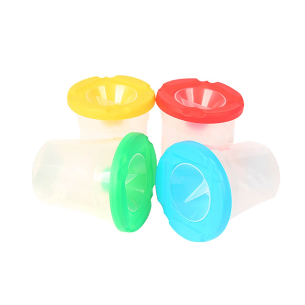 Painting Colored Lids Clear Cups Brushes Drawing Cups Easy Clean Art Painting Accessories Supplies
Painting Colored Lids Clear Cups Brushes Drawing Cups Easy Clean Art Painting Accessories Supplies