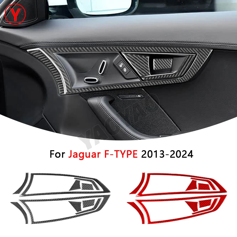 Real Soft Carbon Fiber Car Interior Door Handle Panel Cover Trim Sticker For Jaguar F-Type 2013-2024 Accessories
Real Soft Carbon Fiber Car Interior Door Handle Panel Cover Trim Sticker For Jaguar F-Type 2013-2024 Accessories