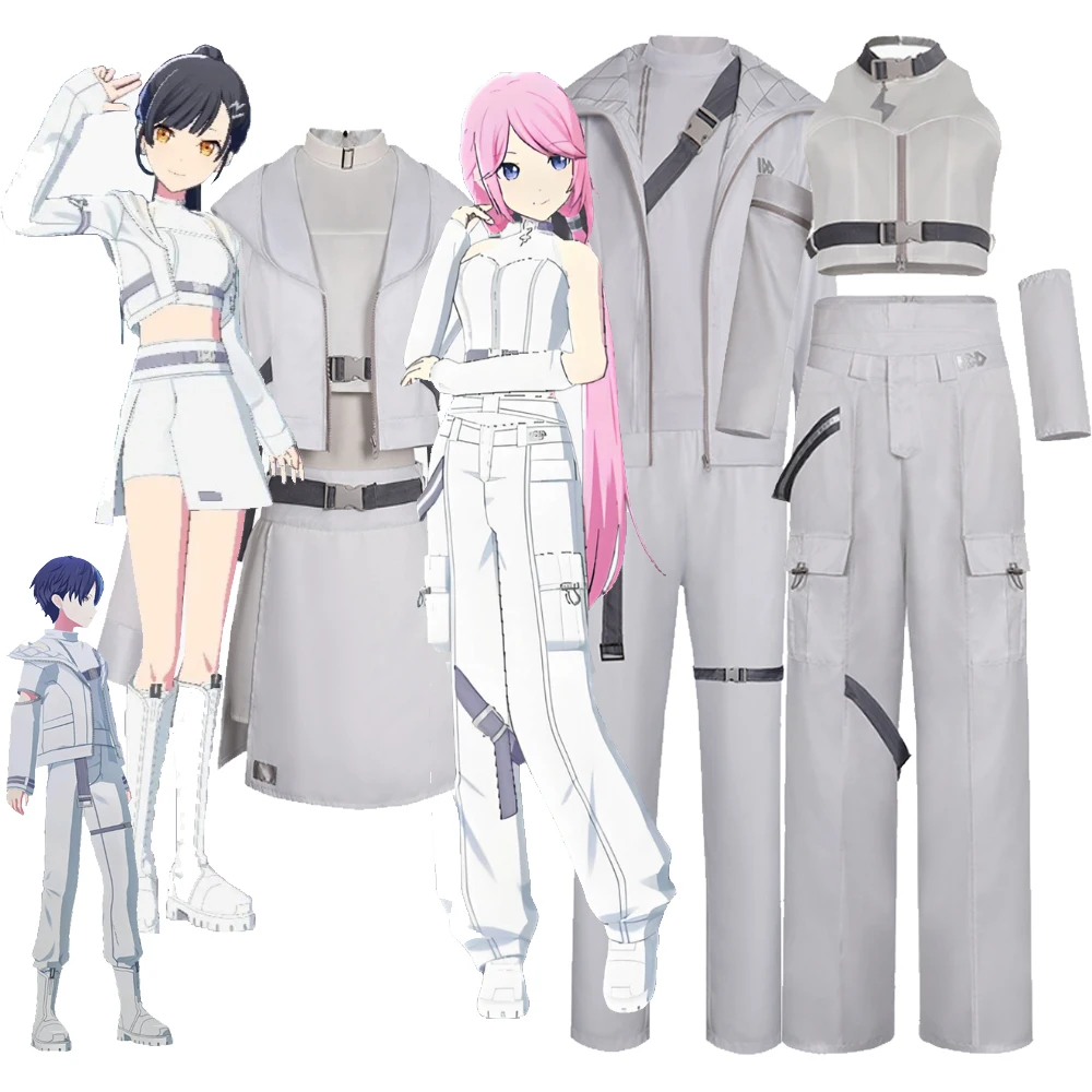 Project Sekai Colorful Stage Singer Mikuu Cosplay Costume Shiraishi An Aoyagi Toya White Gray Jacket Pants Disguise Performance
Project Sekai Colorful Stage Singer Mikuu Cosplay Costume Shiraishi An Aoyagi Toya White Gray Jacket Pants Disguise Performance