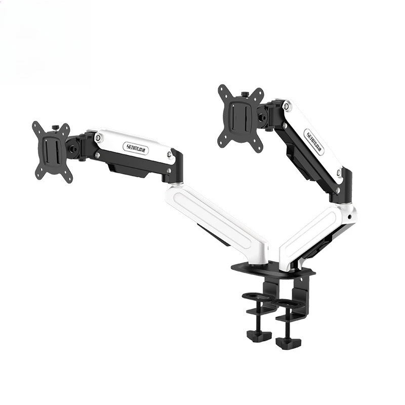 Dual Monitor Arm Desk Mount Gas Spring Bracket 2 in 1 Clamp Installation Adjustable Swivel mounting bracket
Dual Monitor Arm Desk Mount Gas Spring Bracket 2 in 1 Clamp Installation Adjustable Swivel mounting bracket
