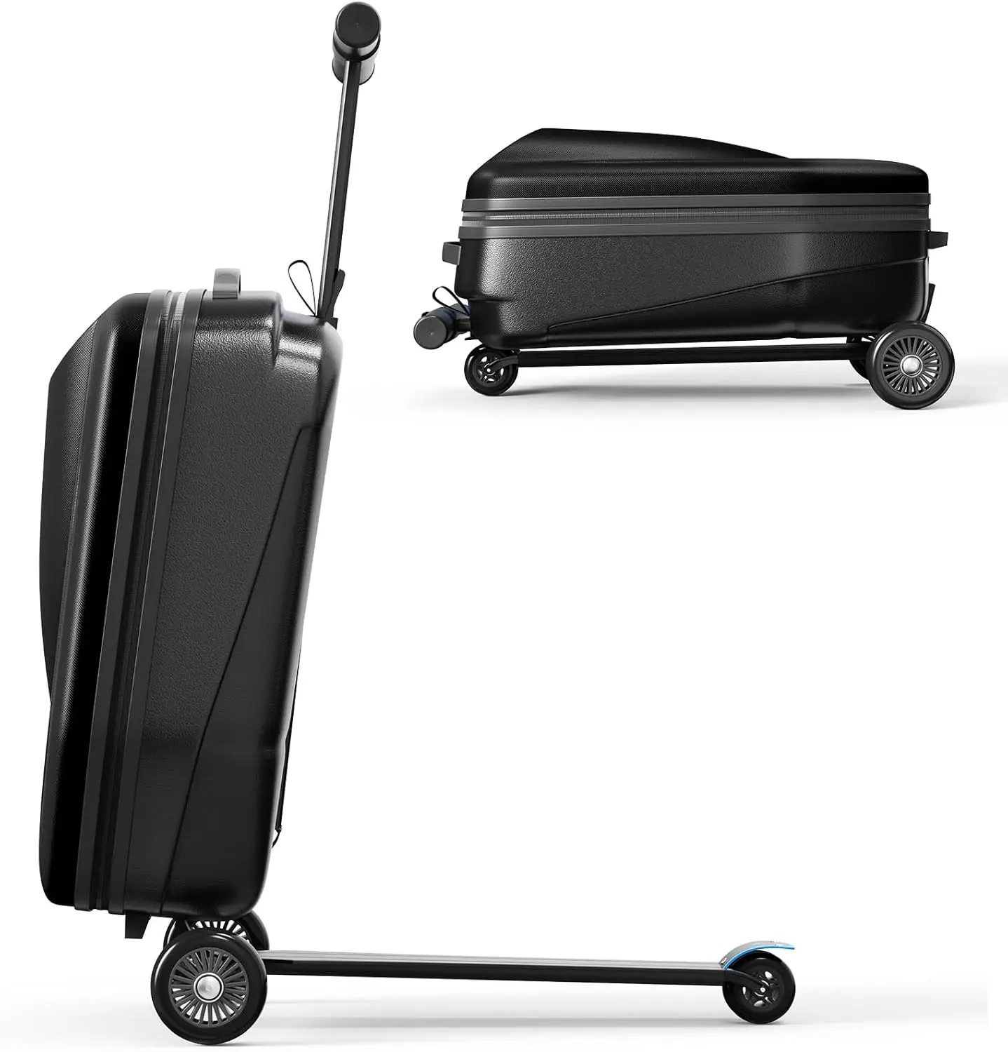 Scooter Hardshell Kids' Luggage, Foldable Carry on Kids Suitcase with Telescopic Handle for Travel, Multifunctional Ride On
Scooter Hardshell Kids' Luggage, Foldable Carry on Kids Suitcase with Telescopic Handle for Travel, Multifunctional Ride On