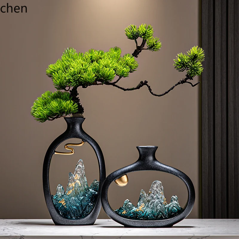 HTT New Chinese Welcome Pine Vase Ornament Living Room TV Cabinet Bogu Frame Ornament
HTT New Chinese Welcome Pine Vase Ornament Living Room TV Cabinet Bogu Frame Ornament