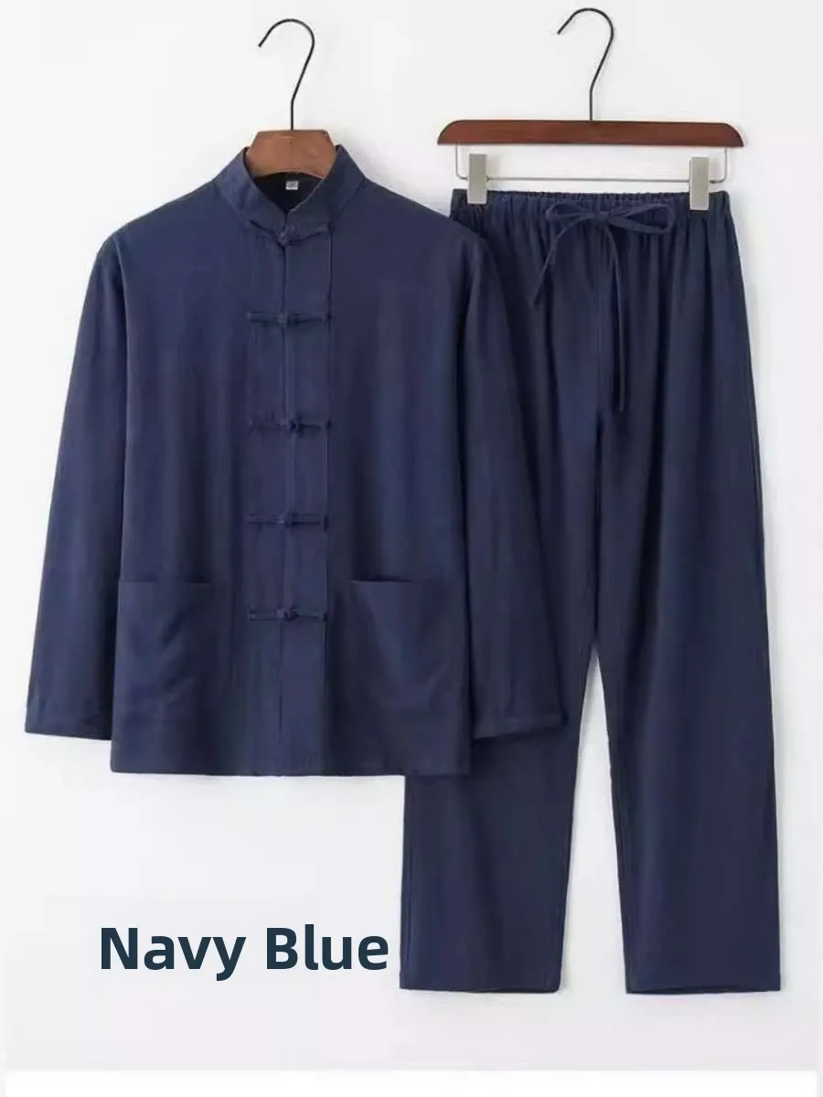 New Summer Cotton Linen Chinese Sle Long Sve Set Tai Chi Casual Men's Large Size Leisure Faion Ethnic Clothing
New Summer Cotton Linen Chinese Sle Long Sve Set Tai Chi Casual Men's Large Size Leisure Faion Ethnic Clothing