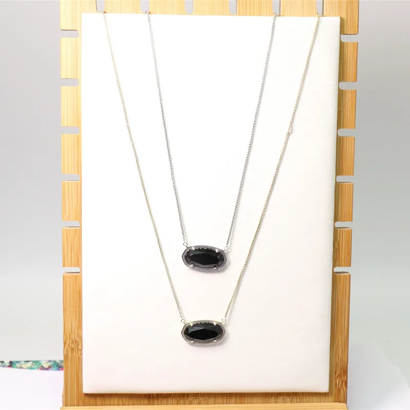 VKVVA Trendy Unique Delaney Pull-out Geometric Oval Necklace Black Glass Sweater Chain for Women Fashion Jewelry Gifts
VKVVA Trendy Unique Delaney Pull-out Geometric Oval Necklace Black Glass Sweater Chain for Women Fashion Jewelry Gifts