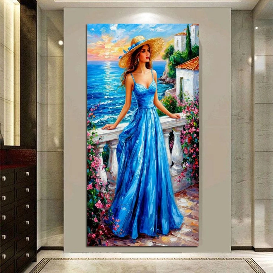 Seaside Garden Woman Large Size Diy Diamond Painting New Abstract Art Beautiful Lady Full Drill Mosaic Embroidery Picture
Seaside Garden Woman Large Size Diy Diamond Painting New Abstract Art Beautiful Lady Full Drill Mosaic Embroidery Picture