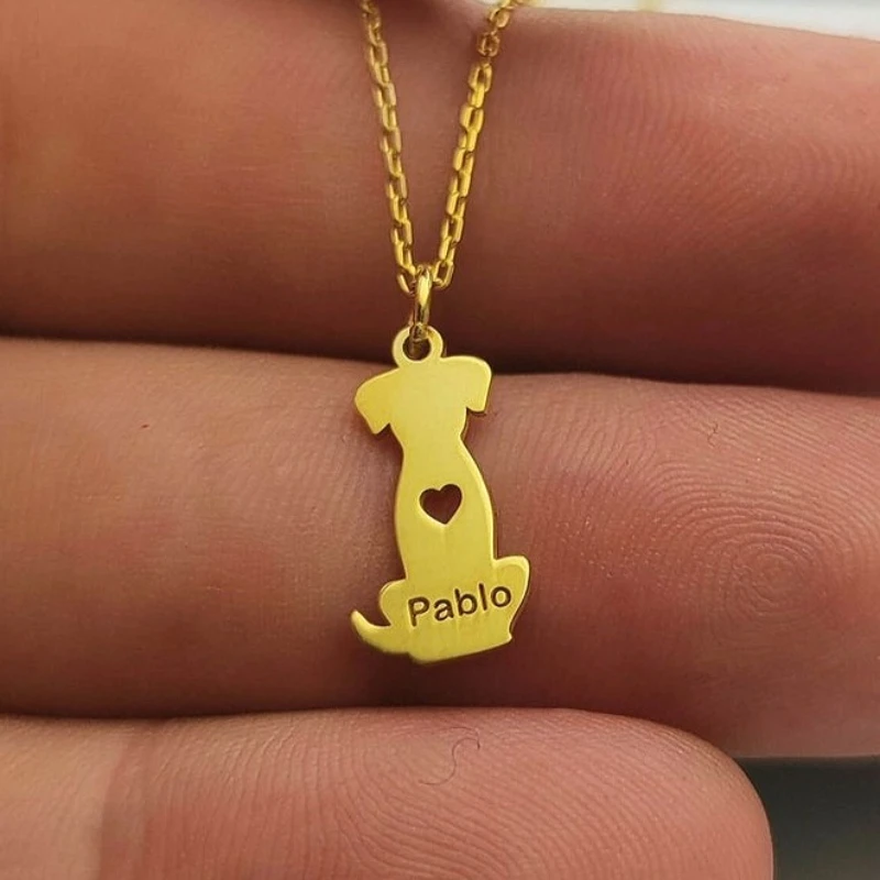 Dog Charm Necklace Personalized Initial Name Custom Memorial Pet Name Necklace Jewelry Animal Stainless Steel
Dog Charm Necklace Personalized Initial Name Custom Memorial Pet Name Necklace Jewelry Animal Stainless Steel