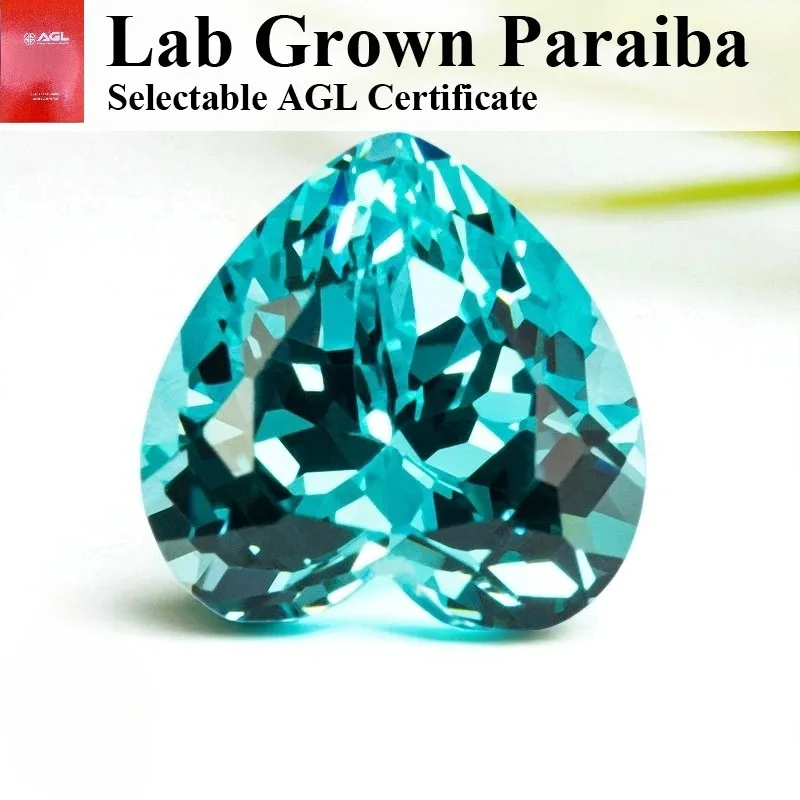 Par-Heart Cut Lab Grown Paraiba Charm Loose Gemstone For Jewelry Making Bracelet Earrings Selectable AGL Certificate
Par-Heart Cut Lab Grown Paraiba Charm Loose Gemstone For Jewelry Making Bracelet Earrings Selectable AGL Certificate