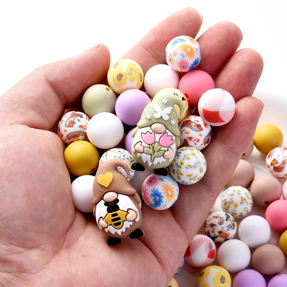 18Pcs Silicone Beads Set Round Dwarf Shape Teething Focus Bead For DIY Nursing Chew Pacifier Chain Clip Necklace
18Pcs Silicone Beads Set Round Dwarf Shape Teething Focus Bead For DIY Nursing Chew Pacifier Chain Clip Necklace