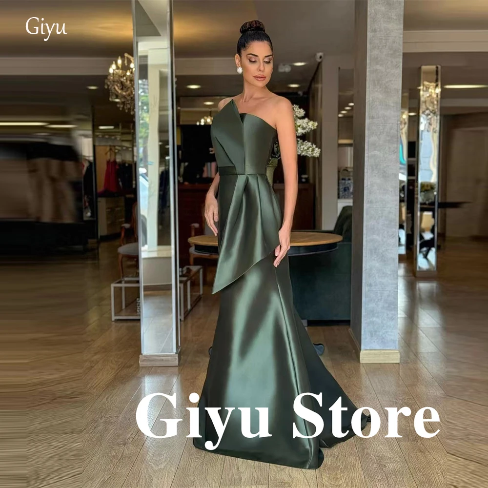 Giyu Modern Satin Dubai Arabic Women Wedding Guest Dress Long A Line Evening Gowns Vestido de noche Prom Formal Occasion Dress
Giyu Modern Satin Dubai Arabic Women Wedding Guest Dress Long A Line Evening Gowns Vestido de noche Prom Formal Occasion Dress