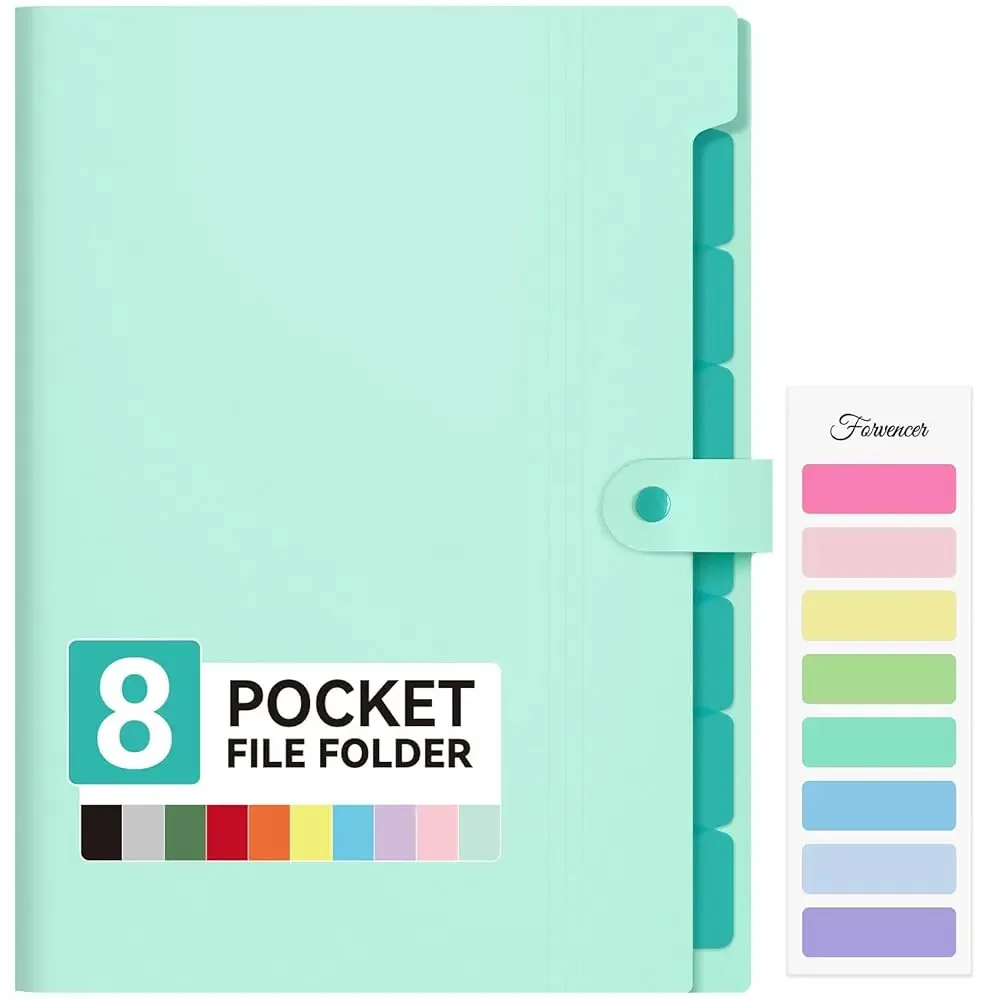 Expanding File Folder with 8 Pocket, Letter Size Accordion File Organizer, Portable Folders for Documents, Cute Paper Organi
Expanding File Folder with 8 Pocket, Letter Size Accordion File Organizer, Portable Folders for Documents, Cute Paper Organi