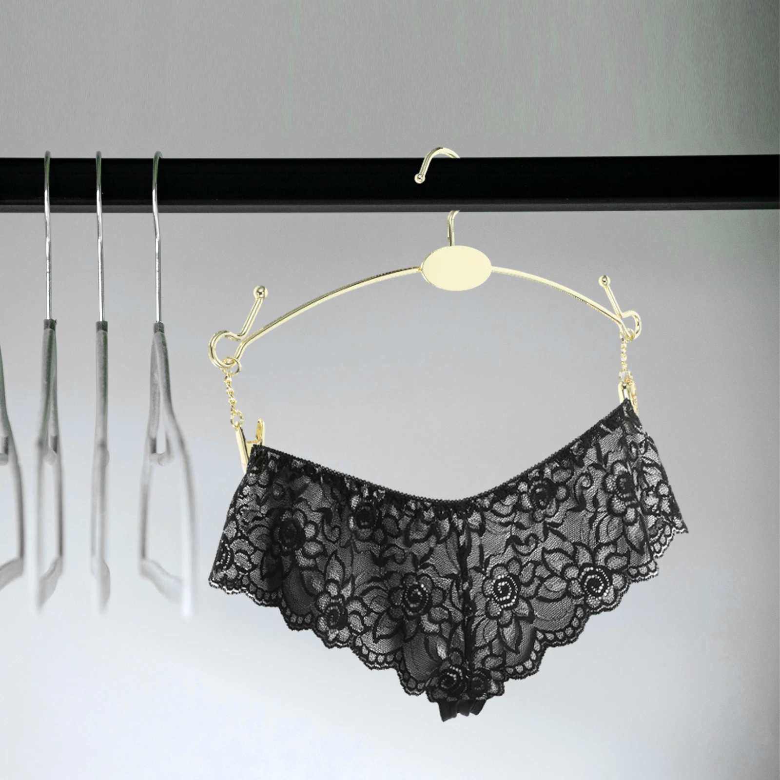 10pcs Metal Hangers Underwear Rack Lingerie Bra Rack Clothes Hangers Space Saving Closet Organizer Sports Bra Display Pants
10pcs Metal Hangers Underwear Rack Lingerie Bra Rack Clothes Hangers Space Saving Closet Organizer Sports Bra Display Pants
