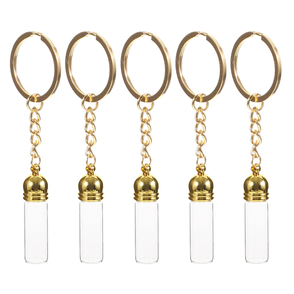5pcs Glass Bottle Pendant Mini Vial Charms Keychain Portable Perfume Bottle Small Jars With Cap Travel Accessories
5pcs Glass Bottle Pendant Mini Vial Charms Keychain Portable Perfume Bottle Small Jars With Cap Travel Accessories