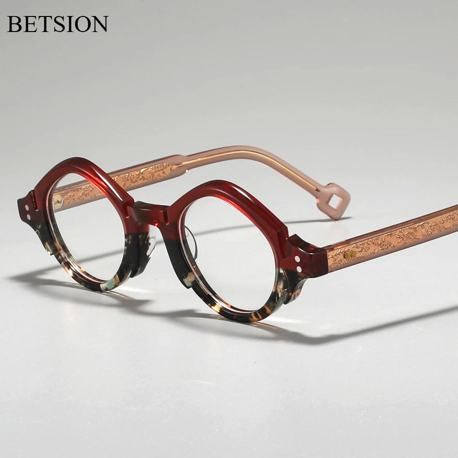 BETSION Fashion Round Eyeglasses Frames Unique Premium Retro Acetate Eyewear Trendy Men And Women Spectacle Frame #23064
BETSION Fashion Round Eyeglasses Frames Unique Premium Retro Acetate Eyewear Trendy Men And Women Spectacle Frame #23064