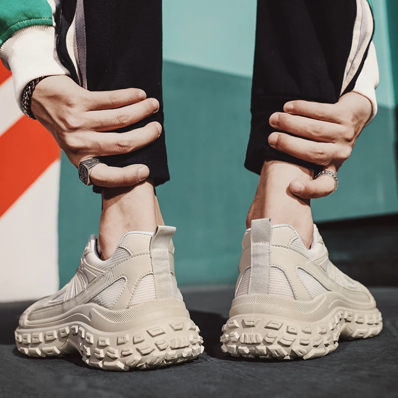2025 Mens Mesh Breathable Sneakers Non-Slip Tire Sole Lace-Up Running Shoes Durable Casual Comfortable Athletic Footwear for Men
2025 Mens Mesh Breathable Sneakers Non-Slip Tire Sole Lace-Up Running Shoes Durable Casual Comfortable Athletic Footwear for Men