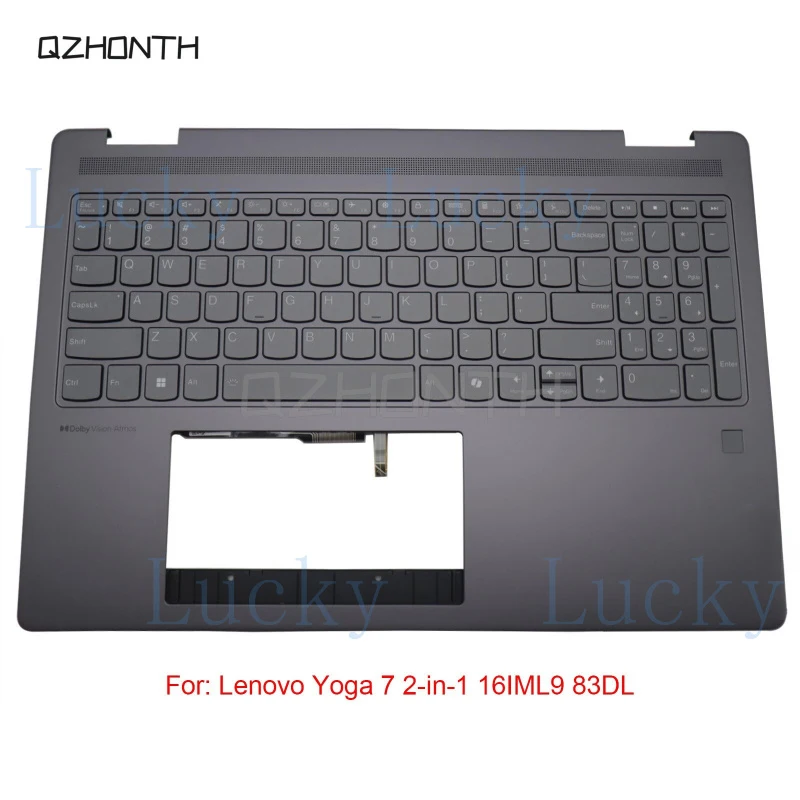 f New For Lenovo Yoga 7 2-in-1 16IML9 83DL Palmrest w/ Backlit Keyboard 5CB1N95158
f New For Lenovo Yoga 7 2-in-1 16IML9 83DL Palmrest w/ Backlit Keyboard 5CB1N95158