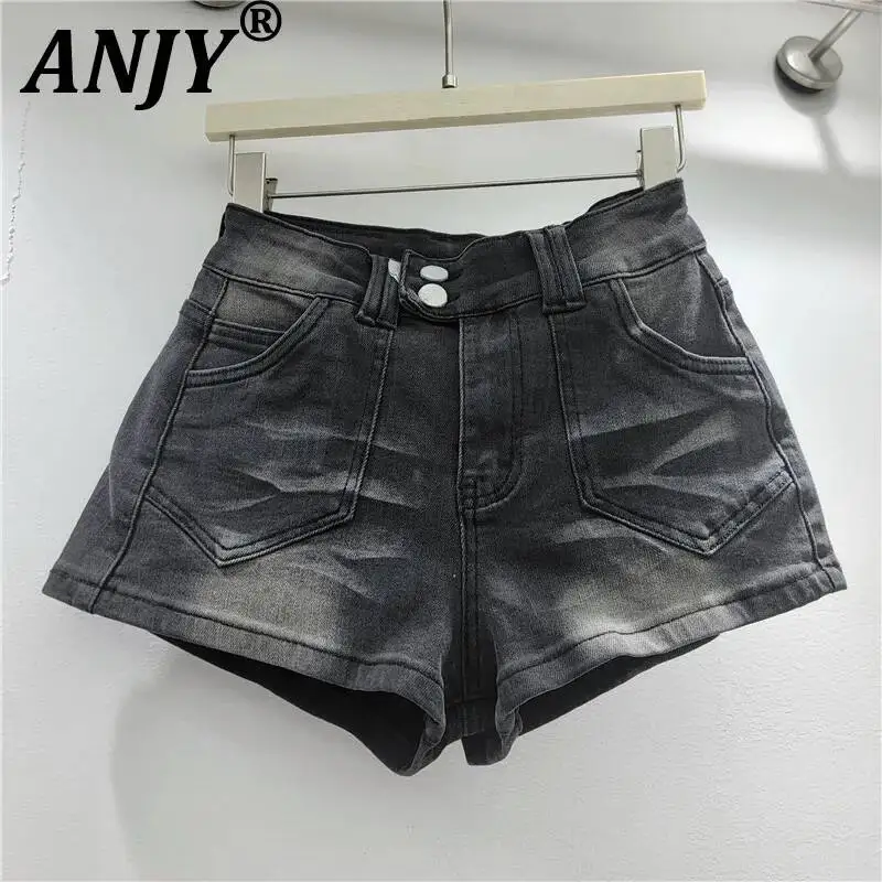 ANJY Summer New Women Vintage Washed Distressed Hot Girl Sheath Denim Shorts Fashion Versatile Trend Streetwear Hot Pants A22556
ANJY Summer New Women Vintage Washed Distressed Hot Girl Sheath Denim Shorts Fashion Versatile Trend Streetwear Hot Pants A22556