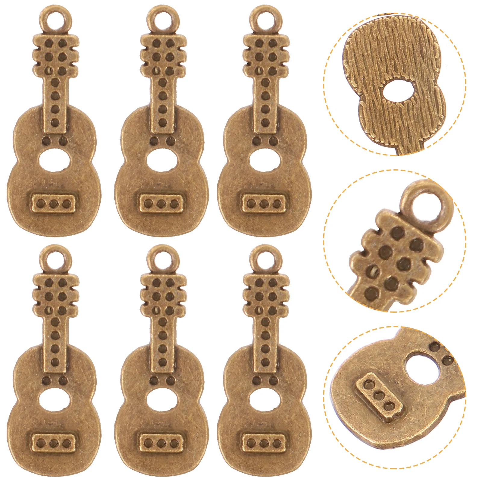 50Pcs Guitar Alloy Charms Vintage Style DIY Jewelry Making Findings for Necklace Bracelet Keychain Accessories
50Pcs Guitar Alloy Charms Vintage Style DIY Jewelry Making Findings for Necklace Bracelet Keychain Accessories