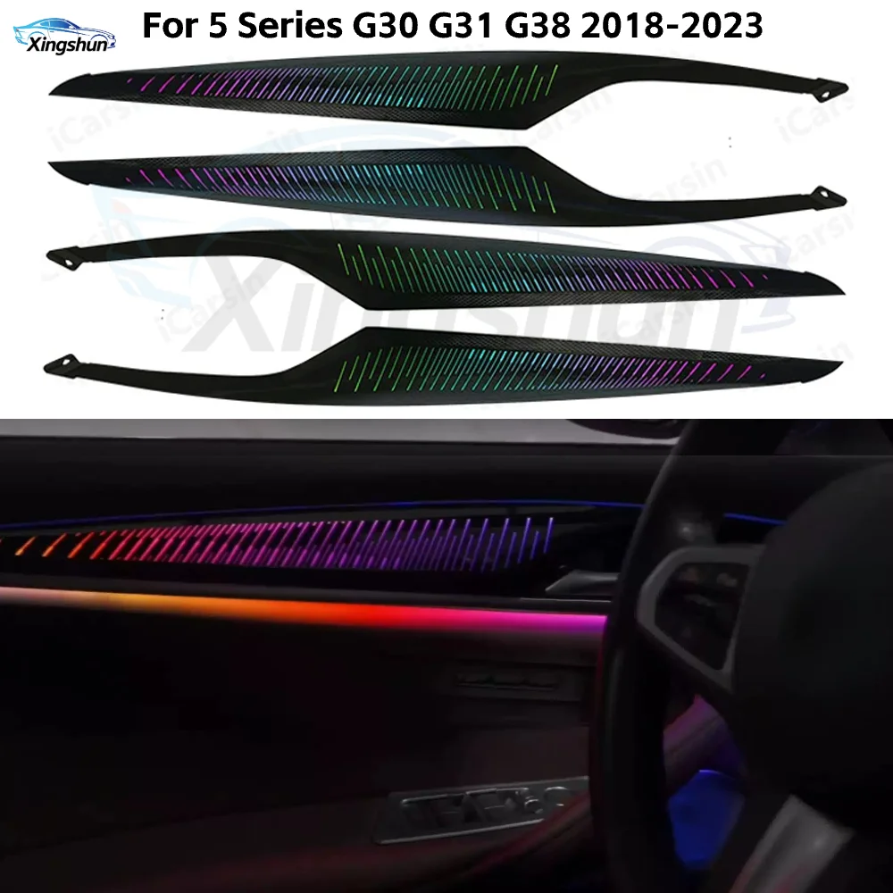 Обновленная светодиодная подсветка салона Symphony для BMW 5 серии G30 G31 G38 2018-2023, декоративные накладки на воздуховоды
Обновленная светодиодная подсветка салона Symphony для BMW 5 серии G30 G31 G38 2018-2023, декоративные накладки на воздуховоды
