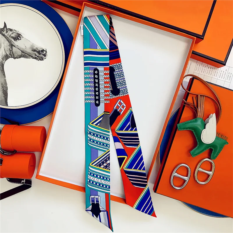 100% Silk High Quality Luxury Brand Scarf Women Headband Hair Band Foulard Tie Ribbon Neckerchief Skinny Scarves Accessories
100% Silk High Quality Luxury Brand Scarf Women Headband Hair Band Foulard Tie Ribbon Neckerchief Skinny Scarves Accessories