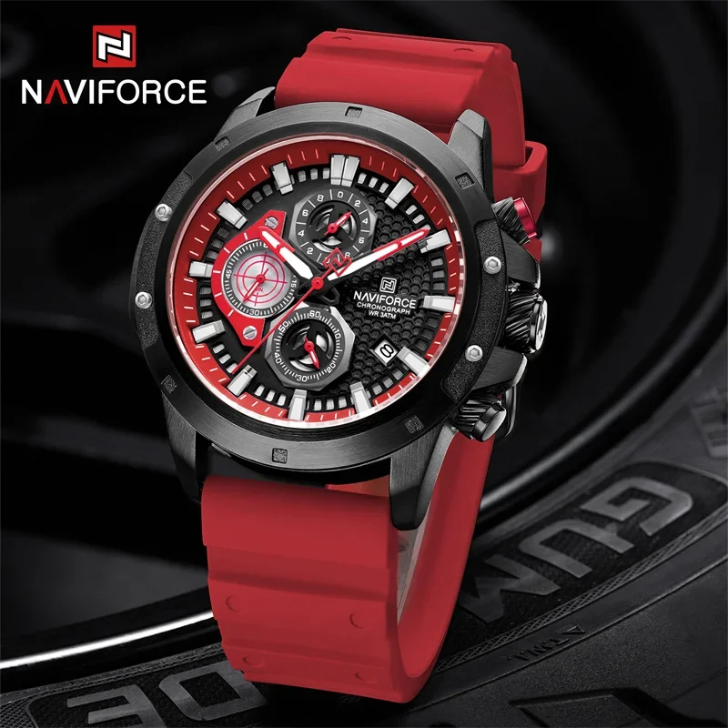 NAVIFORCE Brand New Luxury Men's Sport Watches Silicone Strap Military Wristwatch Male Date Quartz Clock Relogio Masculino 2023
NAVIFORCE Brand New Luxury Men's Sport Watches Silicone Strap Military Wristwatch Male Date Quartz Clock Relogio Masculino 2023