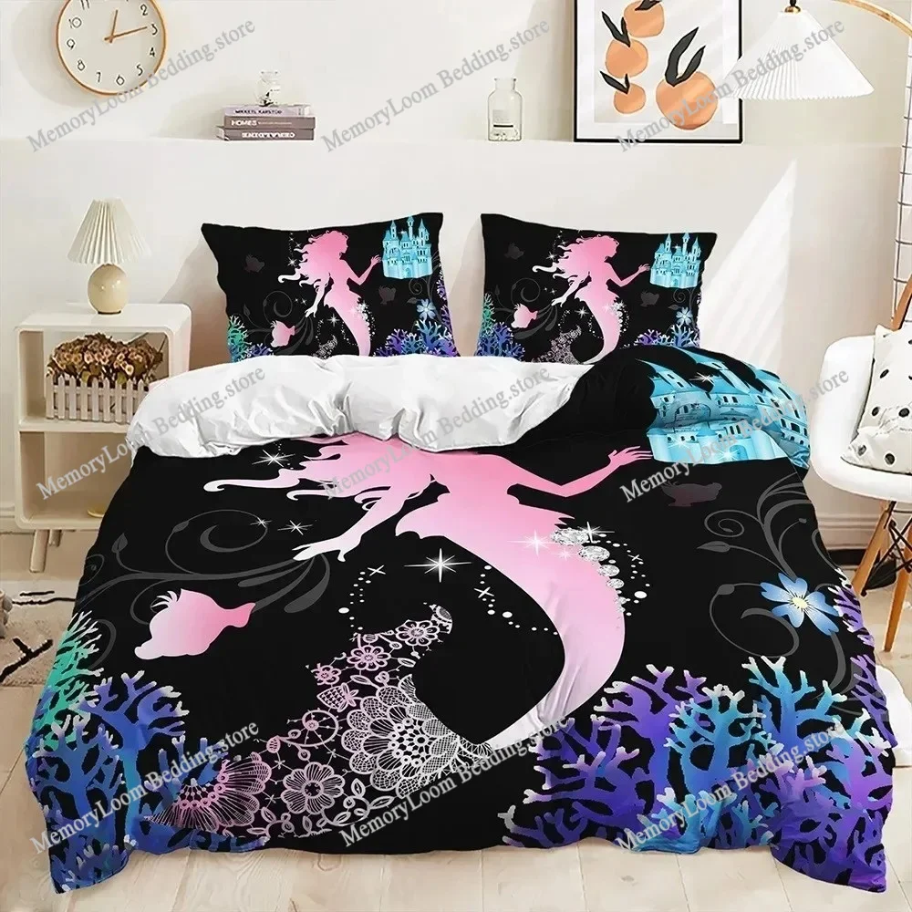 Mermaid Beautiful Rainbow Bedding Set Polyester Duvet Cover Set Single Full Twin Queen Comforter Quilt Cover for Girls Women
Mermaid Beautiful Rainbow Bedding Set Polyester Duvet Cover Set Single Full Twin Queen Comforter Quilt Cover for Girls Women
