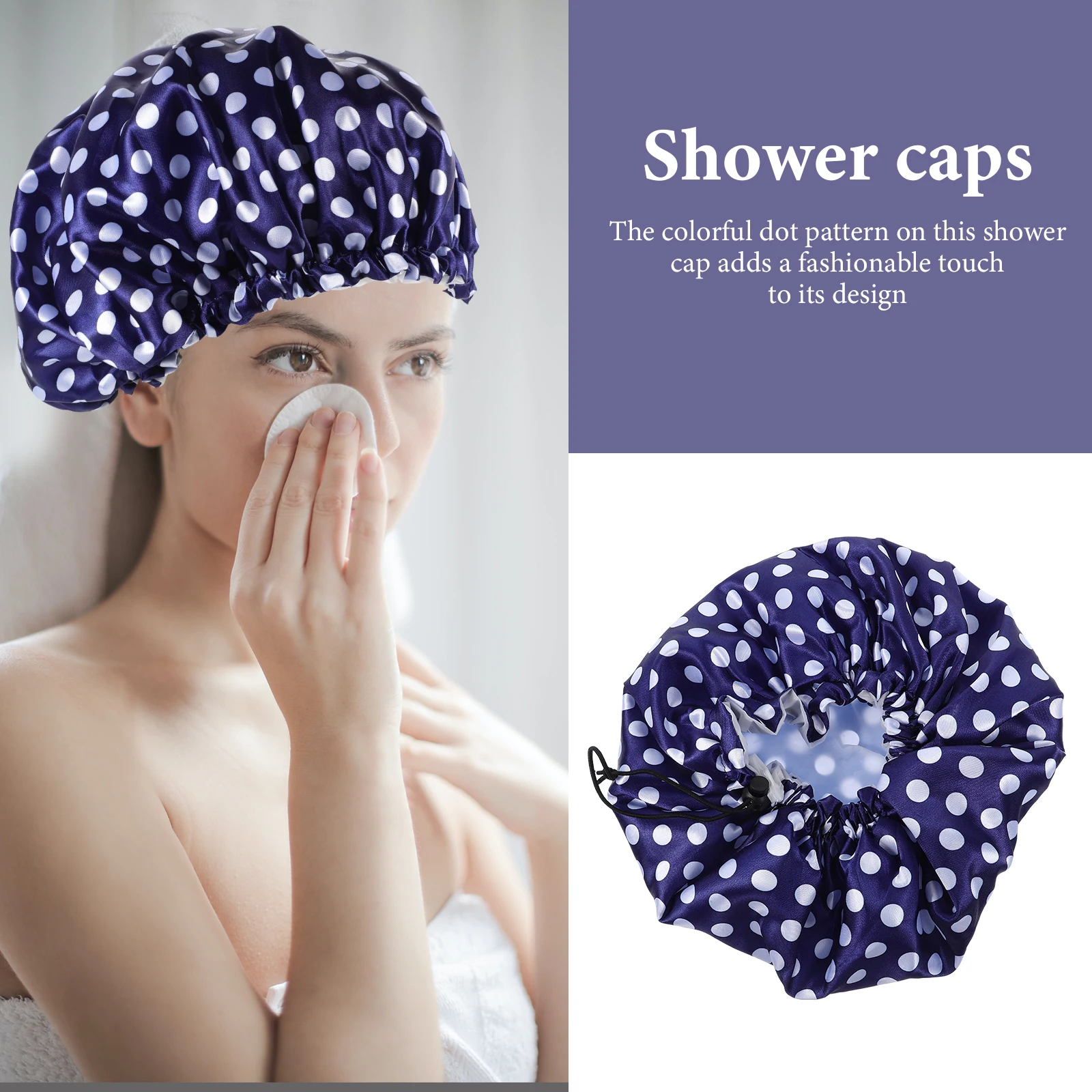 Double Layer Waterproof Shower Cap for Women Bathing Hair Cap EVA Splashproof Adjustable Printed Sauna Hat Kitchen Smoke
Double Layer Waterproof Shower Cap for Women Bathing Hair Cap EVA Splashproof Adjustable Printed Sauna Hat Kitchen Smoke