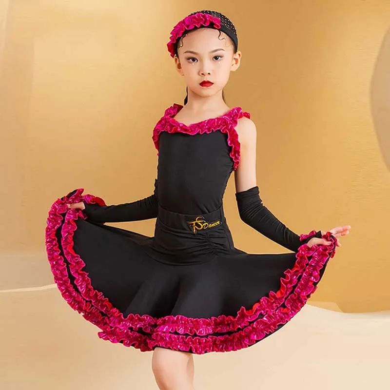 Summer Latin Dance Competition Wear Girls Ballroom Dance Stage Wear Child Preformance Practice Clothes Top Skirt Split Suit L858
Summer Latin Dance Competition Wear Girls Ballroom Dance Stage Wear Child Preformance Practice Clothes Top Skirt Split Suit L858