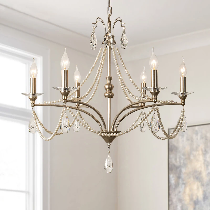Retro Pearl Chandelier American Crystal Light For Living Room Dining Room Villa Light Luxury Home Decor Pendant Lamps
Retro Pearl Chandelier American Crystal Light For Living Room Dining Room Villa Light Luxury Home Decor Pendant Lamps