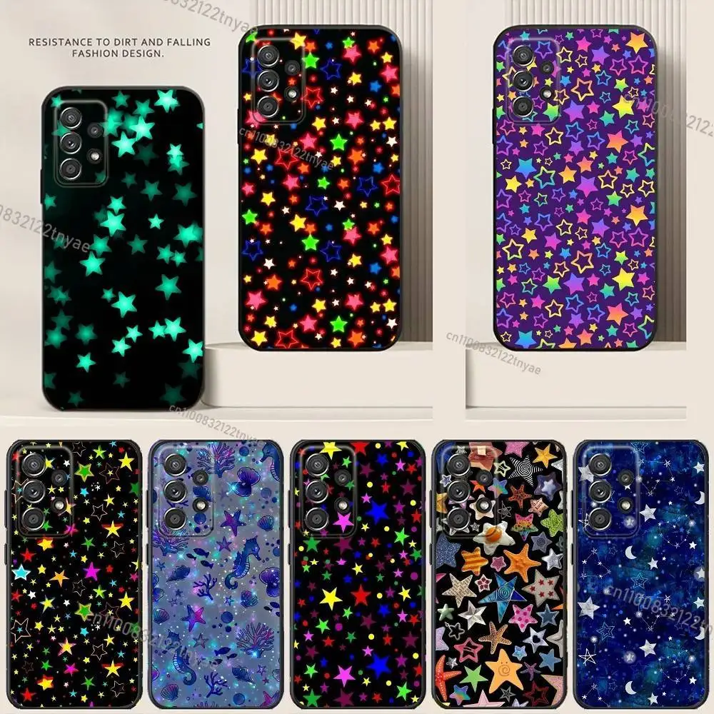Colorful Star Phone Case For Samsung S24,21,22,23,30,Ultra,20,Plus,Note,10,9,Black soft silicone case
Colorful Star Phone Case For Samsung S24,21,22,23,30,Ultra,20,Plus,Note,10,9,Black soft silicone case